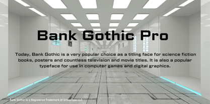 Bank Gothic Font Poster 5