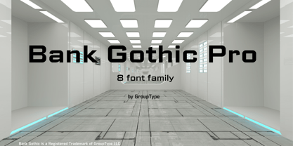 Bank Gothic Font Poster 1