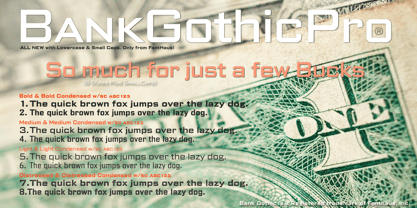 Bank Gothic Font Poster 11