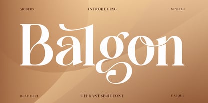 Balgon Serif Font Poster 1