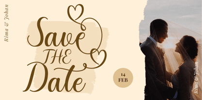 Romantic Dates Font Poster 2