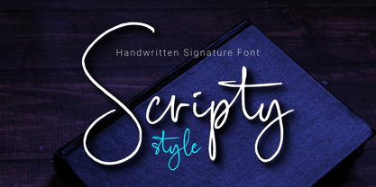 Scripty Style Font Poster 1