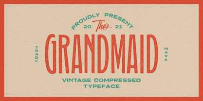 Grandmaid Font Poster 1