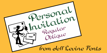 Personal Invitation JNL Font Poster 1