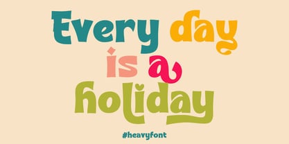 Heavy Font Poster 2