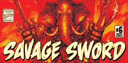 Savage Sword Font Poster 1