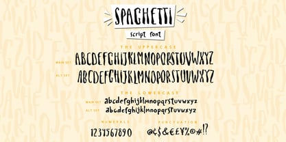 Spaghetti Cyrillic Font Poster 12