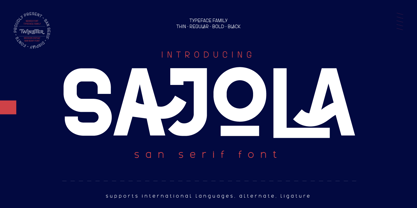 Sajola Font Poster 1