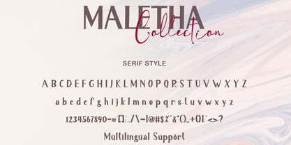 Maletha Collection Signature Fuente Póster 5