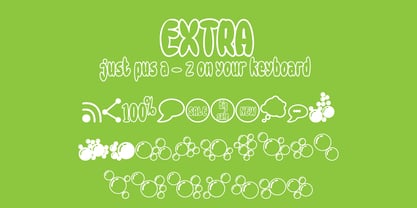 Sweet Bubble Font Poster 3