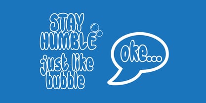 Sweet Bubble Font Poster 5