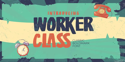Worker Class Font Poster 1