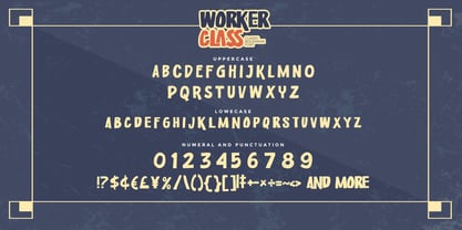 Worker Class Font Poster 6
