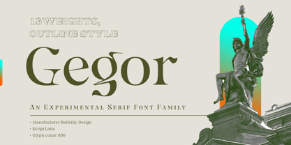 Gegor Font Poster 1