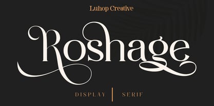 Roshage Font Poster 1