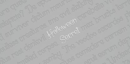 Halloween Secret Font Poster 8