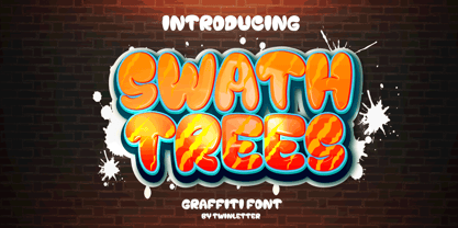 Swath Trees Font Poster 1