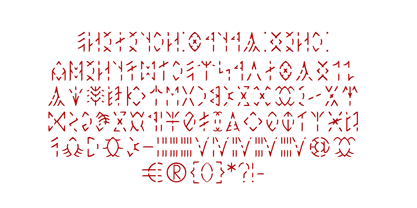 Ongunkan Old Hungarian Runic  P Fuente Póster 2
