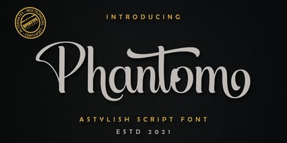 Phantom Script Font Poster 1