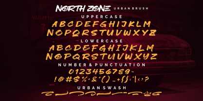North Zone Font Poster 11