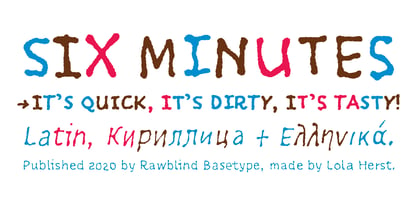 Six Minutes Font Poster 1