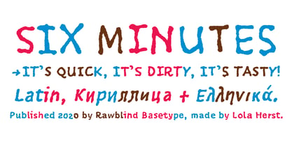 Six Minutes Font Poster 14