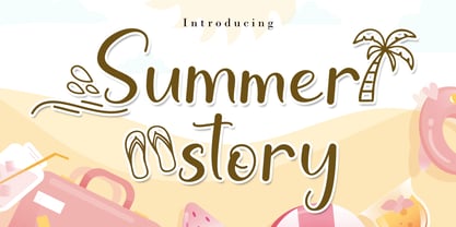 Summer Story Font Poster 1