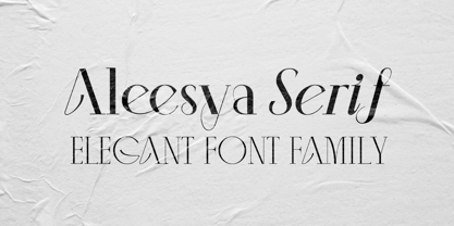 Aleesya Serif Font Poster 1