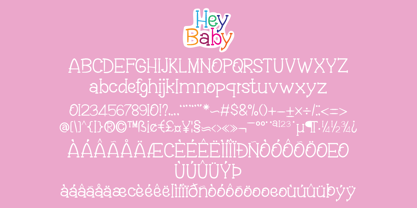 Hey Baby Font Poster 6