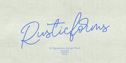 Rusticform Font Poster 1