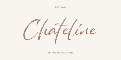 Chateline Font Poster 1