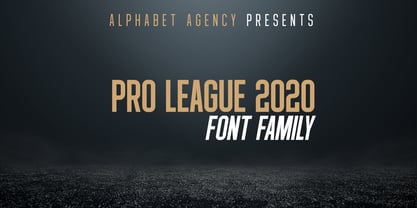 Pro League 2020 Font Poster 8