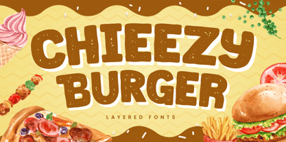 Chieezy Burger Font Poster 1