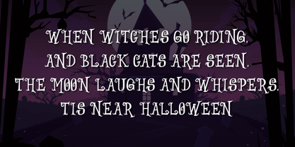 Witches Crow Font Poster 2