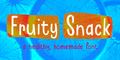 Fruity Snack Font Poster 1