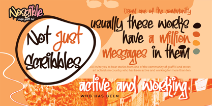 Nossible Font Poster 3