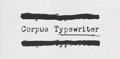 Corpus Typewriter Font Poster 1