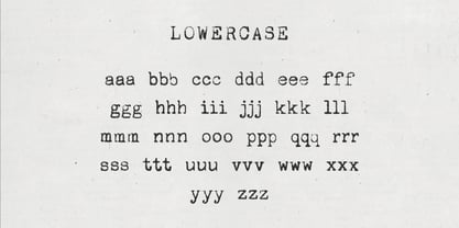 Corpus Typewriter Fuente Póster 5