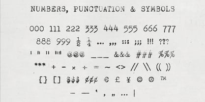 Corpus Typewriter Font Poster 7