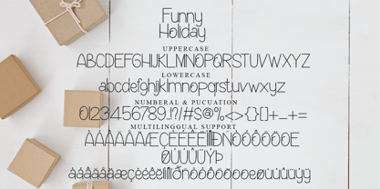 Funny Holiday Font Poster 7