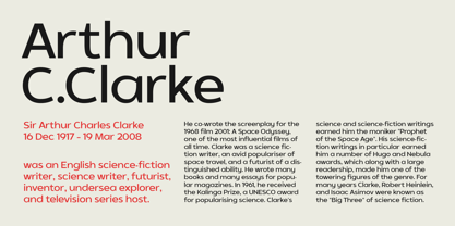 SK Clarke Font Poster 13
