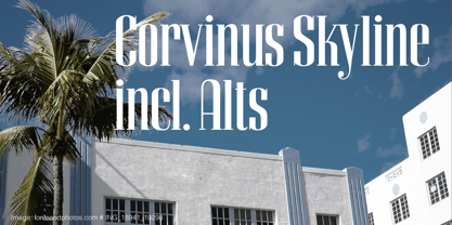 Corvinus Skyline Font Poster 1