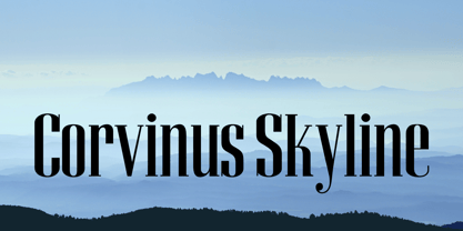 Corvinus Skyline Font Poster 2