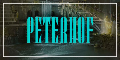 Peterhof Font Poster 1