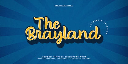 The Brayland Font Poster 1