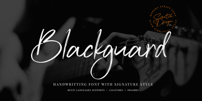 Blackguard Font Poster 1