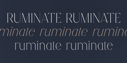 Ruminate Font Poster 1