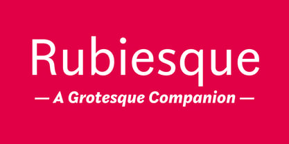 Rubiesque Font Poster 1