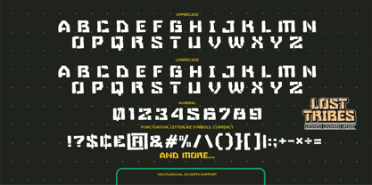Lost Tribes Font Poster 7