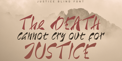 Blind Justice Font Poster 2